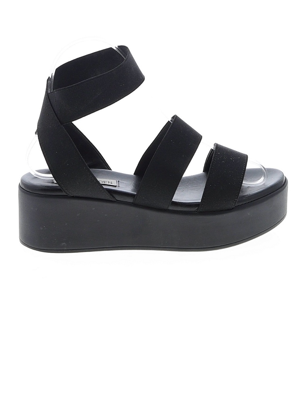 Steve Madden Black Strappy Platform Sandal